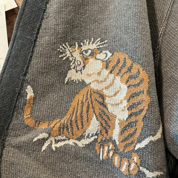 BEAMS Tiger Button Up Cardigan NEW Size XL - Picture 5 of 6
